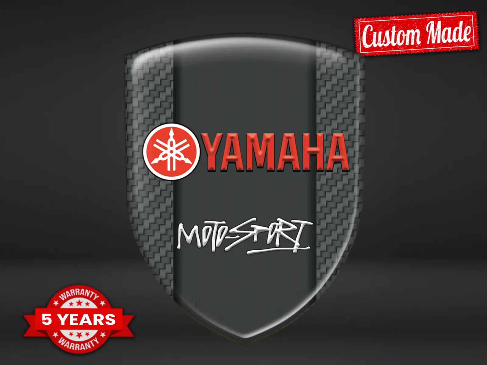 Yamaha Fensteraufkleber Racing Design Professionell